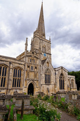 Fototapeta na wymiar St John the Baptist Church in town of Burford - England