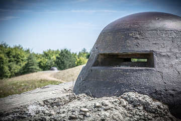 Fort turret from the great war partly destroyed © Dimitri