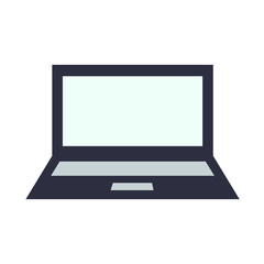 Icono de dispositivo: computadora portátil. Ilustración vectorial