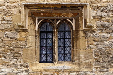 Fototapeta na wymiar Detail of vintage window - Burford - Cotswold