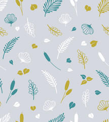 植物のシームレスパターン