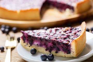 piece of blueberry pie