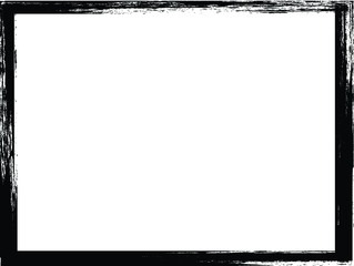 Set of Grunge Black and White Frames . textured rectangles for image