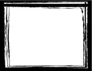 Set of Grunge Black and White Frames . textured rectangles for image