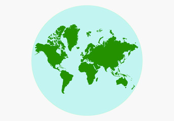 green world map