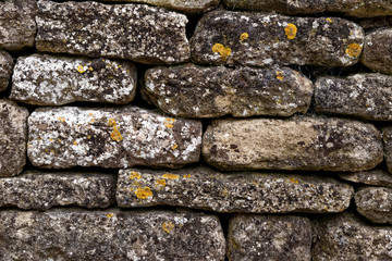 Drystone wall at Burford in the Cotswolds