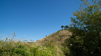 Vista lungo il sentiero a Serra San Quirico
