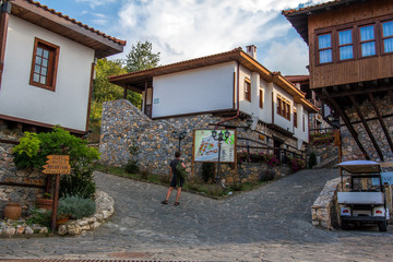 Fototapeta na wymiar Skopje, Macedonia; August 04, 2018. Macedonian Village Resort Ethnological Museum