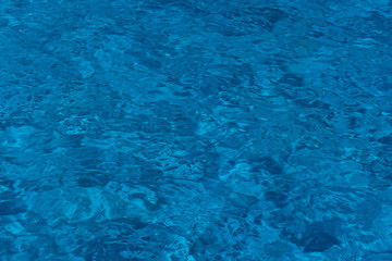 surface of blue swimming pool,background of water