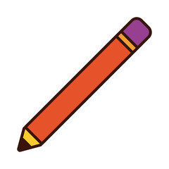 pencil writing line and fill style icon