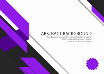 White Background With Purple Color Line Solid Shape. Modern Design Graphic Vector.