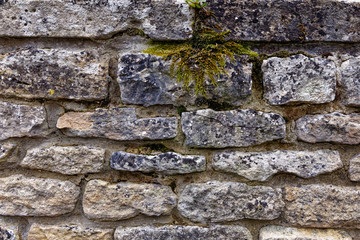 Drystone wall at Burford in the Cotswolds