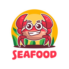 set of cute crabs mascot logo with optional appearance. premium kawaii vector
