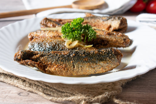 marinated fried herring
