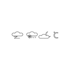 Vector illustration of weather forecast