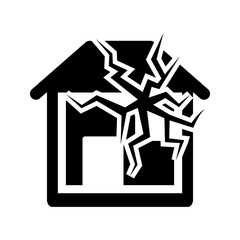 Home thunderstorm icon. Thunderbolt icon