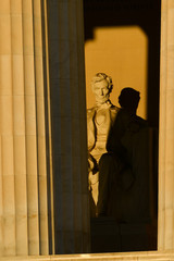 Details of Lincoln Memorial - Washington D.C United States of America