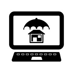 Home Insurance Icon. Online insurance icon