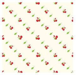 Seamless Pattern with Cherry Suitable for Baby Clothes, Kids, Wrapping, Fabrics and much more.