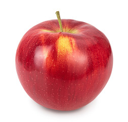 Red apple isolated on white background with clipping path and full depth of field