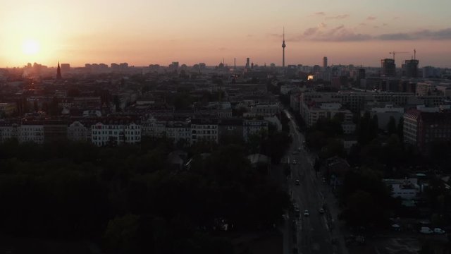 Berlin Germany aerial downtown