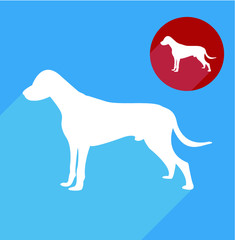 Labrador, dog silhouette