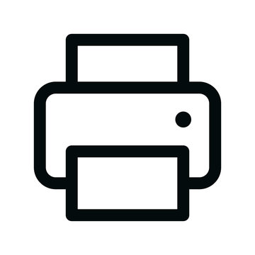 recommend clip art: Print doc isolated icon, printing page linear icon, office printer outline vector icon with editable stroke