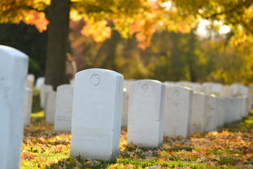 Washington DC - Arlington National Cemetery in Autumn
