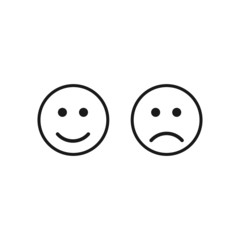 smiley faces on white