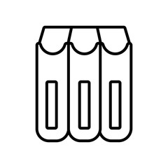 pile textbooks school line style icon