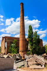 Fototapeta premium Ruins of the old abandoned factory