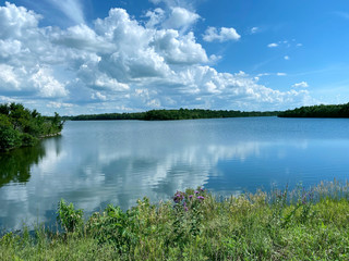 Fototapeta premium lake and sky