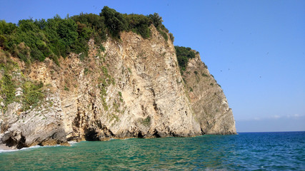 Rocks and sea on the island of St. Nicola