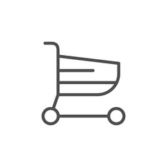 Shopping cart line outline icon