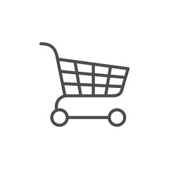 Shopping cart line outline icon