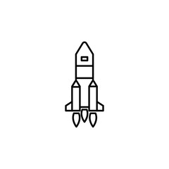 space shuttle line icon. Signs and symbols can be used for web, logo, mobile app, UI, UX