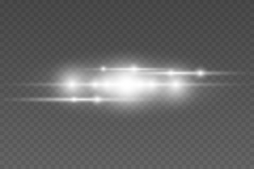 White glowing light explodes on a transparent background. Abstract lines with glow light effect. Glow special light effect. 