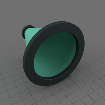 Stylized megaphone