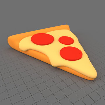 Stylized pizza slice