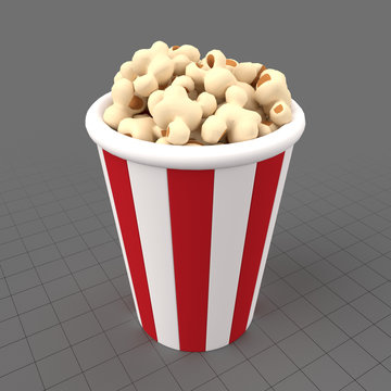 Stylized popcorn bucket
