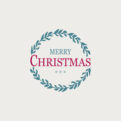 Christmas logo text vector icon 