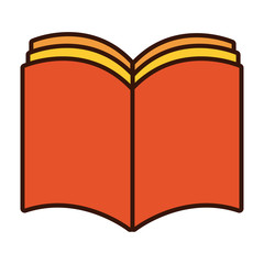 book school open line and fill style icon
