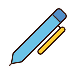 pen school supply line and fill style icon