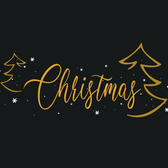 Christmas logo text vector icon 