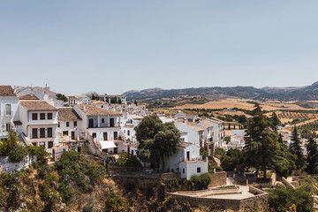 Obraz premium Białe domy w Rondzie w Maladze