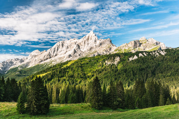 Panoramic view of mount Civetta in Italy