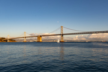 Fototapeta na wymiar East Bay Bridge, San Francisco and Oakland