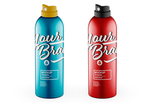Spray Bottle Mockup