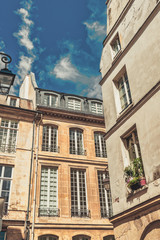 Typical view of the Parisian buildings