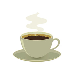 Coffe time vector icon 